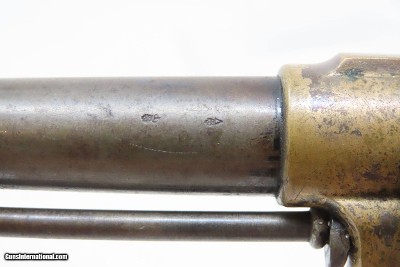 Rare LONDON CASED Antique COLT CLOVERLEAF .41 Cal. RF Spur Trigger Revolver SECOND YEAR “Jim Fisk” Model with .41 Caliber Ammo - Image 13 of 24