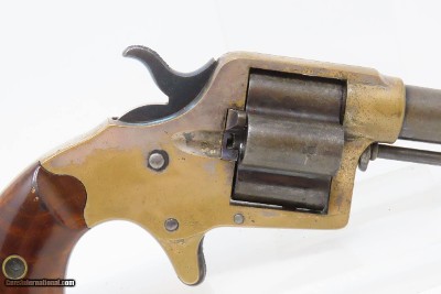 Rare LONDON CASED Antique COLT CLOVERLEAF .41 Cal. RF Spur Trigger Revolver SECOND YEAR “Jim Fisk” Model with .41 Caliber Ammo - Image 23 of 24