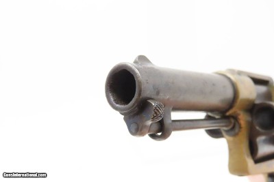 Rare LONDON CASED Antique COLT CLOVERLEAF .41 Cal. RF Spur Trigger Revolver SECOND YEAR “Jim Fisk” Model with .41 Caliber Ammo - Image 17 of 24