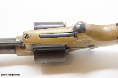 Rare LONDON CASED Antique COLT CLOVERLEAF .41 Cal. RF Spur Trigger Revolver SECOND YEAR “Jim Fisk” Model with .41 Caliber Ammo - Image 19 of 24