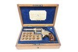 Rare LONDON CASED Antique COLT CLOVERLEAF .41 Cal. RF Spur Trigger Revolver SECOND YEAR “Jim Fisk” Model with .41 Caliber Ammo - 2 of 24