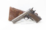 WORLD WAR I U.S. ARMY Marked COLT Model 1911 .45 Cal. Semi-Auto Pistol C&Rw/ US ENGER-KRESS LEATHER HOLSTER - 2 of 25
