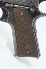 WORLD WAR I U.S. ARMY Marked COLT Model 1911 .45 Cal. Semi-Auto Pistol C&Rw/ US ENGER-KRESS LEATHER HOLSTER - 6 of 25