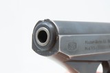 World War II POLICE MARKED German MAUSER Model HSc 7.65x17mm .32 Pistol C&REAGLE/L with Altered Leather Shoulder Holster - 8 of 19