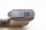 World War II POLICE MARKED German MAUSER Model HSc 7.65x17mm .32 Pistol C&REAGLE/L with Altered Leather Shoulder Holster - 14 of 19