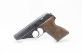 World War II POLICE MARKED German MAUSER Model HSc 7.65x17mm .32 Pistol C&REAGLE/L with Altered Leather Shoulder Holster - 4 of 19
