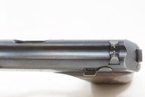World War II POLICE MARKED German MAUSER Model HSc 7.65x17mm .32 Pistol C&REAGLE/L with Altered Leather Shoulder Holster - 12 of 19