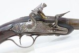 BRACE of ENGRAVED EUROPEAN FLINTLOCK Coat Pistols Antique Gold Inlaid .4818th Century Sidearms for Self-Defense - 5 of 25