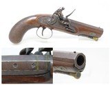 ENGRAVED Antique SMITH Marked British .60 Cal. FLINTLOCK COAT/BELT PistolEarly 19th Century Self Defense Weapon - 1 of 19