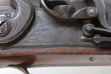 ENGRAVED Antique SMITH Marked British .60 Cal. FLINTLOCK COAT/BELT PistolEarly 19th Century Self Defense Weapon - 7 of 19