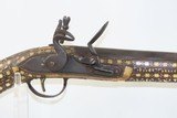 Antique MOROCCAN/NORTH ARFICAN Style .70 Caliber FLINTLOCK Decorated Musket Unique Flintlock Musket from the Middle East - 4 of 18