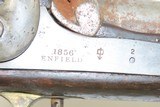 1856 Antique ENFIELD Pattern 1853 PERCUSSION Smoothbored ARTILLERY CarbineWith U.S. Armed Forces “BRING BACK” Paper & SLING - 7 of 22