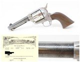 c1882 LETTERED Antique COLT FRONTIER SIX-SHOOTER .44-40 WCF SAA Revolver Black Powder Frame 6-Shooter to Chicago, IL - 1 of 20
