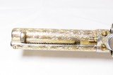 c1906 mfrd. COLT BISLEY Model SINGLE ACTION ARMY .41 Colt Revolver SAA Gold Engraved with Gilt Finish - 17 of 22