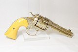 c1906 mfrd. COLT BISLEY Model SINGLE ACTION ARMY .41 Colt Revolver SAA Gold Engraved with Gilt Finish - 19 of 22