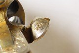 c1906 mfrd. COLT BISLEY Model SINGLE ACTION ARMY .41 Colt Revolver SAA Gold Engraved with Gilt Finish - 12 of 22