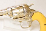 c1906 mfrd. COLT BISLEY Model SINGLE ACTION ARMY .41 Colt Revolver SAA Gold Engraved with Gilt Finish - 4 of 22