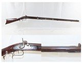 Antique H.D. ZIEGLER Half-Stock .42 Caliber Percussion American LONG RIFLEHUNTING/HOMESTEAD Long Rifle w/DOUBLE SET TRIGGERS - 1 of 13