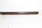 Antique MID-19th CENTURY Half-Stock .36 Cal. Percussion American LONG RIFLE With HORSE HEAD PATCHBOX & Accouterments - 8 of 14
