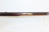 Antique MID-19th CENTURY Half-Stock .36 Cal. Percussion American LONG RIFLE With HORSE HEAD PATCHBOX & Accouterments - 7 of 14
