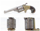 ENGRAVED Antique CIVIL WAR Era MOORE’S PATENT .32 Cal. Teat-Fire RevolverFront Loading Revolver with NICE CYLINDER SCENE