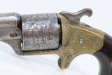 ENGRAVED Antique CIVIL WAR Era MOORE’S PATENT .32 Cal. Teat-Fire Revolver
Front Loading Revolver with NICE CYLINDER SCENE - 4 of 19