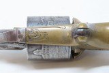 ENGRAVED Antique CIVIL WAR Era MOORE’S PATENT .32 Cal. Teat-Fire Revolver
Front Loading Revolver with NICE CYLINDER SCENE - 11 of 19