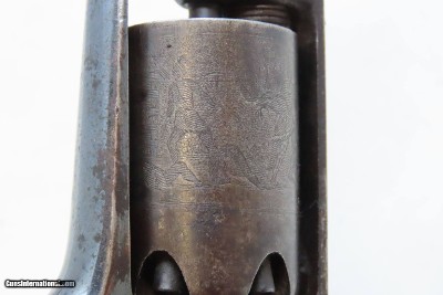 CASED Antique CIVIL WAR COLT Model 1855 “ROOT” Side-Hammer POCKET RevolverFirst Year Production SIDE HAMMER w/ACCESSORIES - Image 14 of 22