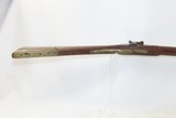 Antique MID-19th CENTURY Full-Stock .44 Cal. Percussion American LONG RIFLE Kentucky Style HUNTING/HOMESTEAD Long Rifle - 6 of 17