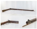 Antique MID-19th CENTURY Full-Stock .44 Cal. Percussion American LONG RIFLE Kentucky Style HUNTING/HOMESTEAD Long Rifle - 1 of 17