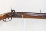Antique MID-19th CENTURY Half-Stock .42 Cal. Percussion American LONG RIFLE Kentucky Style Long Rifle w/TRENTON Marked Lock - 3 of 17
