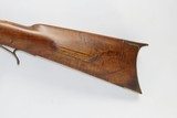 Antique MID-19th CENTURY Half-Stock .42 Cal. Percussion American LONG RIFLE Kentucky Style Long Rifle w/TRENTON Marked Lock - 13 of 17