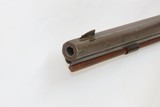 Antique MID-19th CENTURY Half-Stock .42 Cal. Percussion American LONG RIFLE Kentucky Style Long Rifle w/TRENTON Marked Lock - 16 of 17