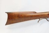 Antique MID-19th CENTURY Half-Stock .42 Cal. Percussion American LONG RIFLE Kentucky Style Long Rifle w/TRENTON Marked Lock - 2 of 17