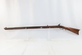 Antique MID-19th CENTURY Half-Stock .42 Cal. Percussion American LONG RIFLE Kentucky Style Long Rifle w/TRENTON Marked Lock - 12 of 17
