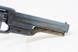 ENGRAVED Antique COLT’S Model 1855 ROOT Side-Hammer Revolver c1856 mfr Gold In Case with Accouterments - 19 of 21
