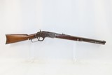 c1887 mfr Antique WINCHESTER Model 1873 .38-40 WCF Lever Action SHORT RIFLE With 20” Octagonal Barrel - 8 of 21