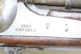 BRITISH Antique SNIDER-ENFIELD/BSA Mk II** .577mm Cal. Breech Loading RIFLE With Sling and AFGHAN “BRING BACK” Paper - 7 of 24