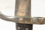 NICE Antique DANISH MODEL Remington Rolling Block Model 1867 MILITARY Rifle Mid-1880s INFANTRY RIFLE w/BAYONET & SCABBARD - 20 of 23