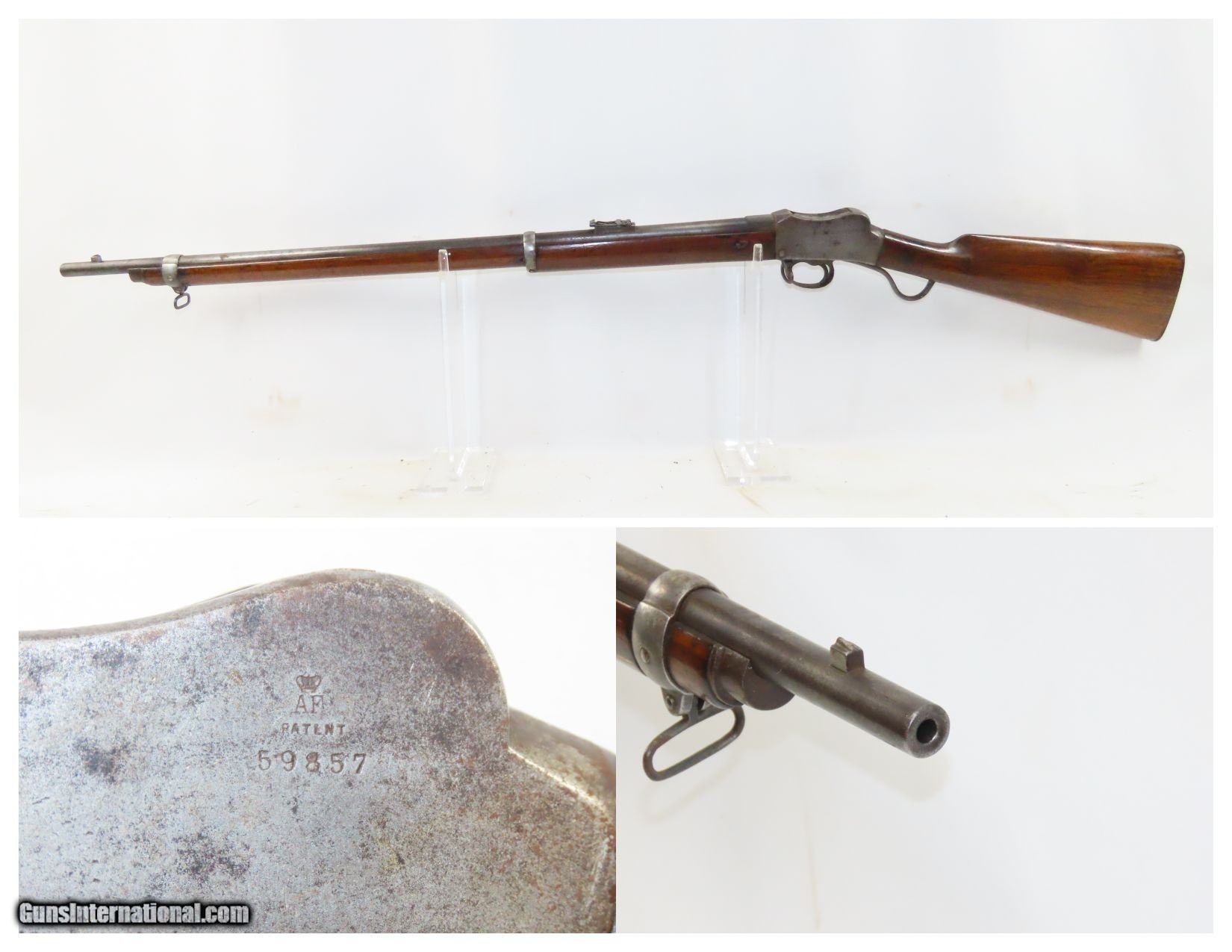 AUGUSTE FRANCOTTE Patent .310 Caliber MARTINI Military CADET Rifle C&R ...