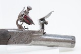 ENGRAVED PAIR British Antique NOCK Marked FLINTLOCK Boxlock POCKET Pistols
LONDON Marked with Post-1813 BIRMINGHAM PROOFS - 15 of 25