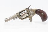 1875 Antique COLT NEW LINE .22 Caliber Rimfire ETCHED PANEL Pocket Revolver Nickel Plated SELF DEFENSE Hideout Revolver - 2 of 16