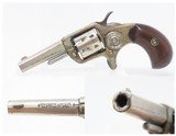 1875 Antique COLT NEW LINE .22 Caliber Rimfire ETCHED PANEL Pocket Revolver Nickel Plated SELF DEFENSE Hideout Revolver - 1 of 16