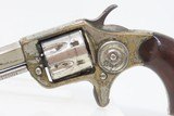 1875 Antique COLT NEW LINE .22 Caliber Rimfire ETCHED PANEL Pocket Revolver Nickel Plated SELF DEFENSE Hideout Revolver - 4 of 16