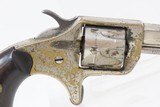 1875 Antique COLT NEW LINE .22 Caliber Rimfire ETCHED PANEL Pocket Revolver Nickel Plated SELF DEFENSE Hideout Revolver - 15 of 16