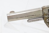 1875 Antique COLT NEW LINE .22 Caliber Rimfire ETCHED PANEL Pocket Revolver Nickel Plated SELF DEFENSE Hideout Revolver - 5 of 16