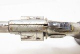 1875 Antique COLT NEW LINE .22 Caliber Rimfire ETCHED PANEL Pocket Revolver Nickel Plated SELF DEFENSE Hideout Revolver - 7 of 16