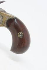 1875 Antique COLT NEW LINE .22 Caliber Rimfire ETCHED PANEL Pocket Revolver Nickel Plated SELF DEFENSE Hideout Revolver - 3 of 16