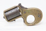 ENGRAVED Antique JAMES REID “My Friend” KNUCKLE DUSTER .22 Caliber REVOLVER Catskill, New York BRASS KNUCKLE PISTOL Combination - 2 of 12