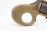 ENGRAVED Antique JAMES REID “My Friend” KNUCKLE DUSTER .22 Caliber REVOLVER Catskill, New York BRASS KNUCKLE PISTOL Combination - 11 of 12